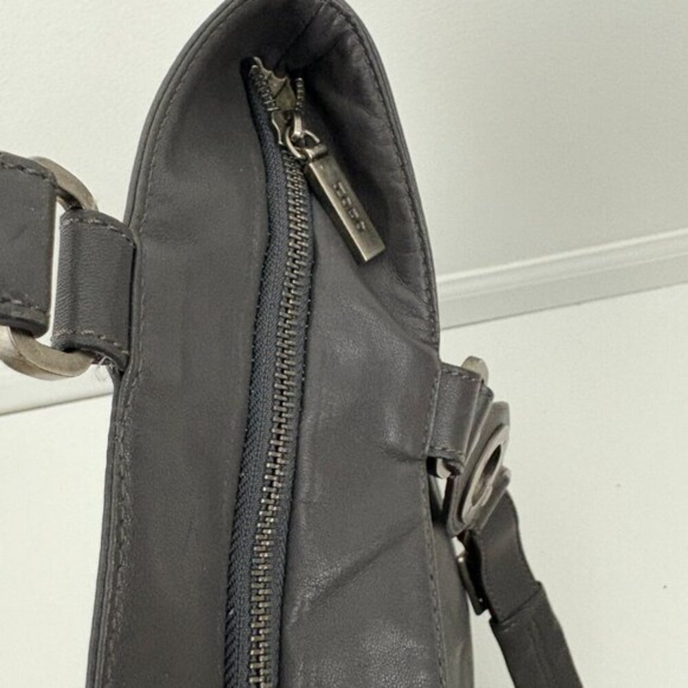 HOBO international Gray Leather Tote Shoulder Bag - Picture 10 of 14